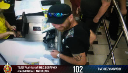 В Гомеле устанавливается личность мужчины, который может быть причастен к хищению имущества