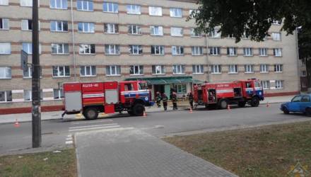 Пожар в общежитии в Гомеле