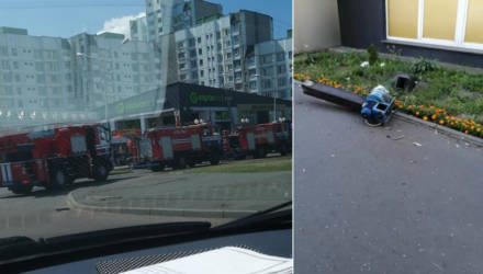 В гомельском "Евроопте" на Косарева задымил двигатель вентиляции – приехали спасатели
