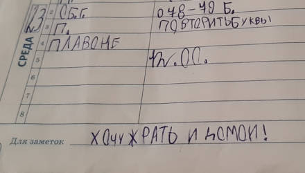 Школьник насмешил Twitter своим дневником, где графа "Для заметок" стала его исповедью