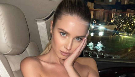 Родившаяся в Беларуси модель показала настолько откровенное декольте, что её сразу позвали замуж