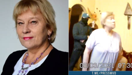В Гомеле задержали 65-летнюю экс-преподавательницу БелГУТа. Милиционеры показали видео, но кое-что смутило