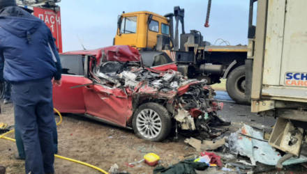Смертельное ДТП: под Гомелем женщина-водитель уснула за рулём и врезалась в МАЗ