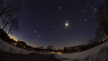 Белорусы смогут наблюдать "парад планет" на вечернем небе до 7 января 2022 года