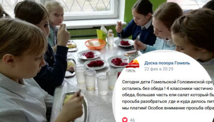 "Дети Гомельской Головинской средней школы практически частично остались без обеда!" Что это было? – расследование