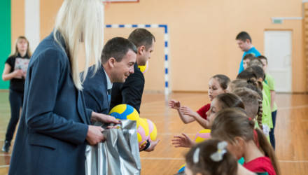 KidsVOLLEY от «Гомель волейбольный» представлен в гомельской школе №27