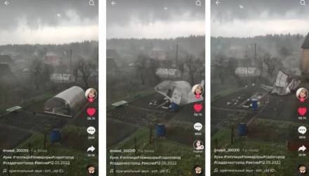 Видео белоруски о снесённой ветром теплице на даче набрало 2 миллиона просмотров в TikTok