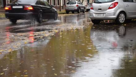 В Гомеле назвали причину подтоплений на улицах во время дождей