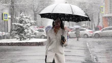 "Снегодождь, опять снегодождь". Синоптики объявили оранжевый уровень опасности на пятницу