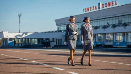 В гомельском аэропорту прошла пресс-конференция "Белавиа", посвященная открытию прямого рейса в Москву