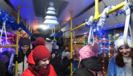 Как будет работать общественный транспорт в новогоднюю ночь в Гомеле