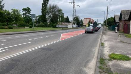 В Гомеле тестируют новую разметку с повышенной видимостью