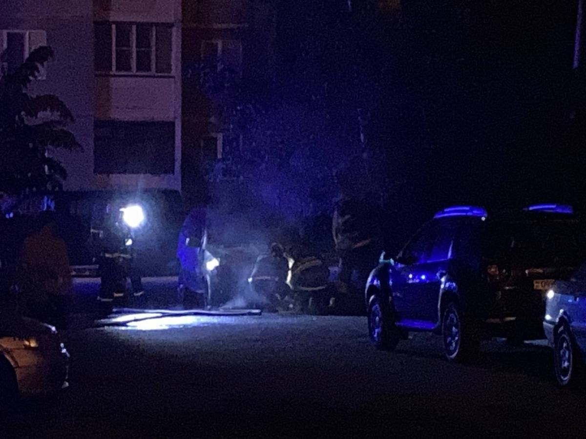 Возгорание авто Макаенка