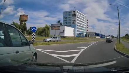 Нарушение правил на кольце в Гомеле
