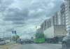 ДТП на улице Барыкина в Гомеле: машина перегородила дорогу