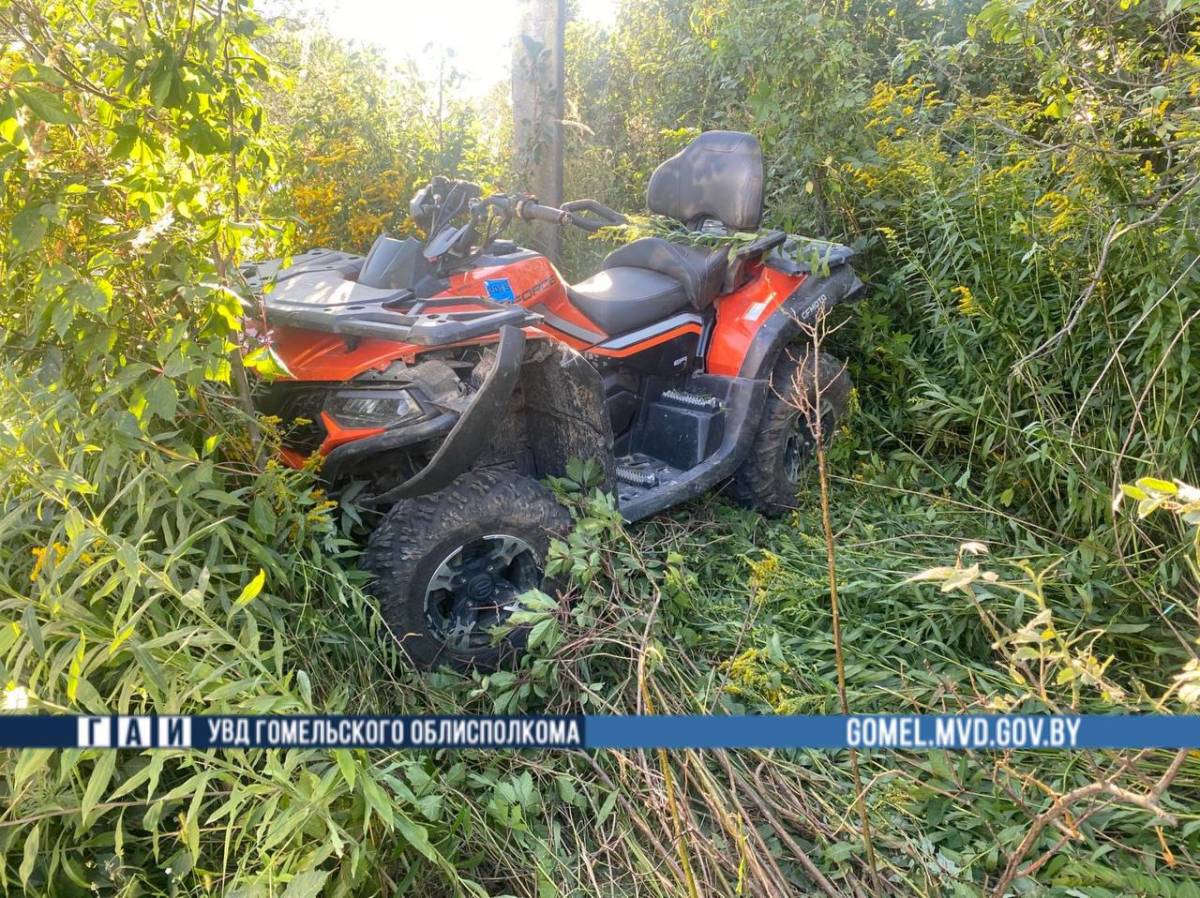 В Гомельском районе погиб водитель квадроцикла