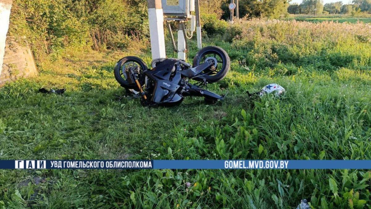 ДТП под Буда-Кошелёво: мотоциклист получил травмы и оказался в реанимации