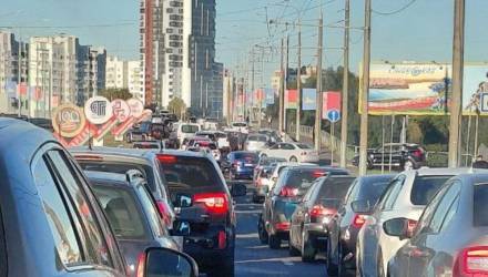ДТП на мосту улицы Хатаевича в Гомеле 2 сентября