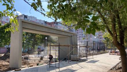 Сквер Энергетиков в Гомеле готовят к открытию