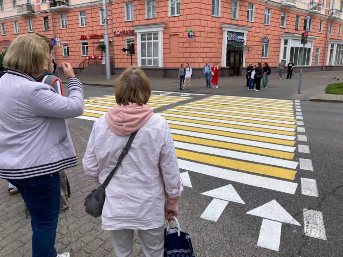 пешеходный переход гомель