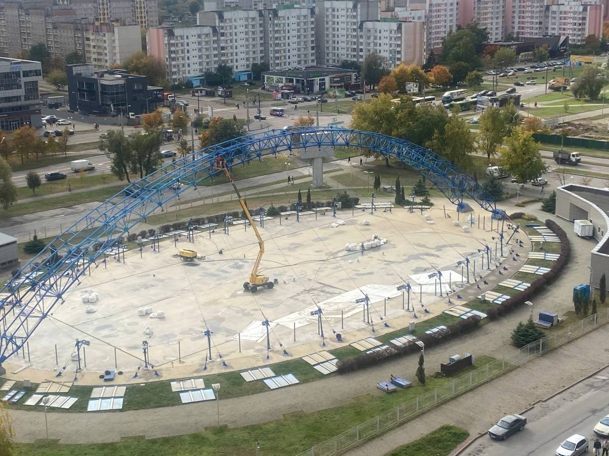 обновление катка на Косарева в Гомеле
