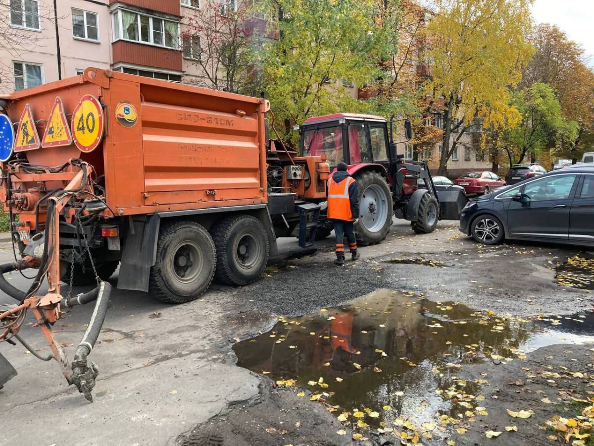 На Речицкой в Гомеле отремонтировали опасный участок дороги