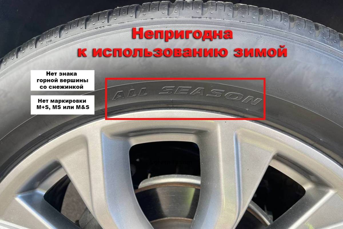 Запрещенные зимой шины