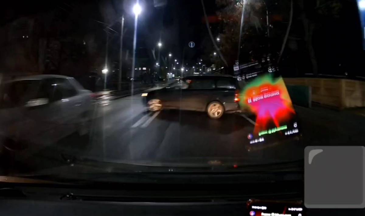 Опасный маневр на Полесской в Гомеле