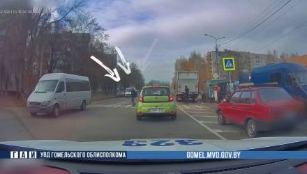 Пьяный водитель в Гомеле не уступил пешеходу: чем всё закончилось