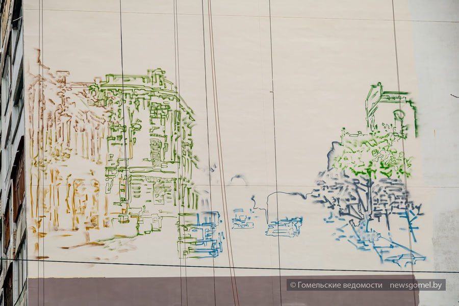 Мурал в Гомеле Тимофеенко