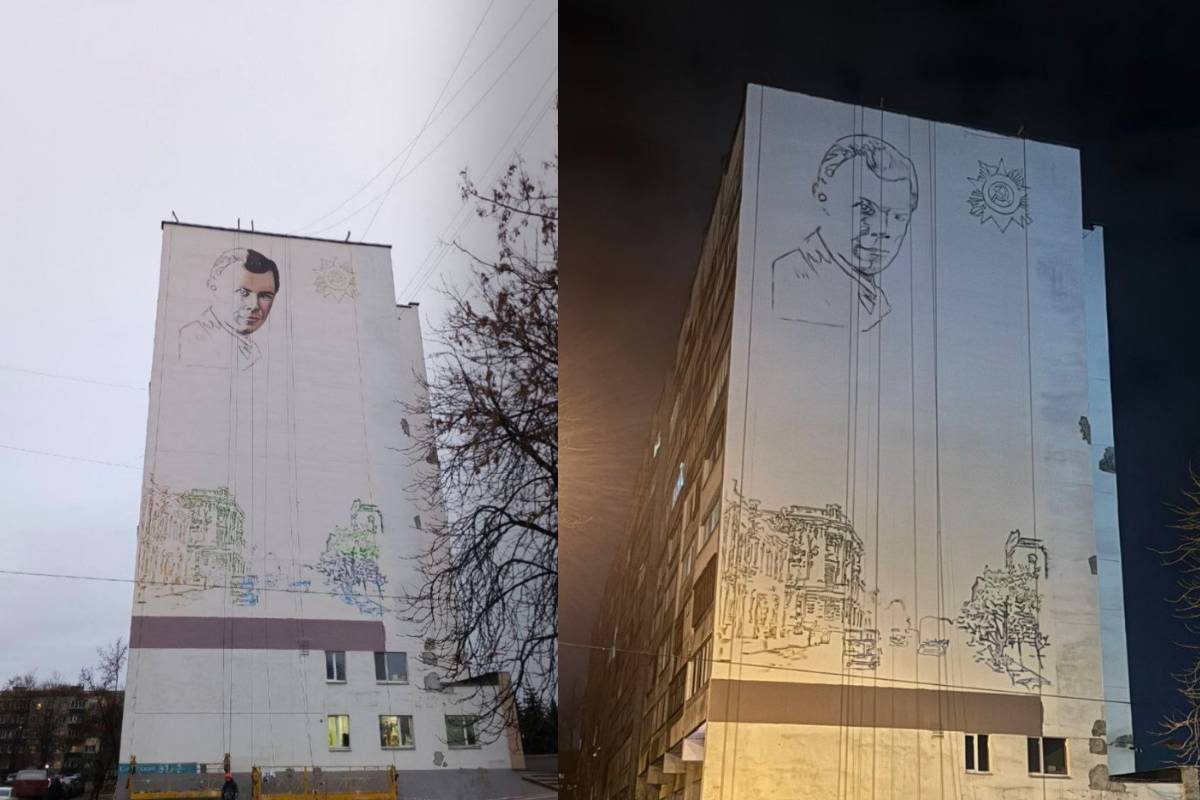 В Гомеле создают мурал в честь героя Романа Тимофеенко