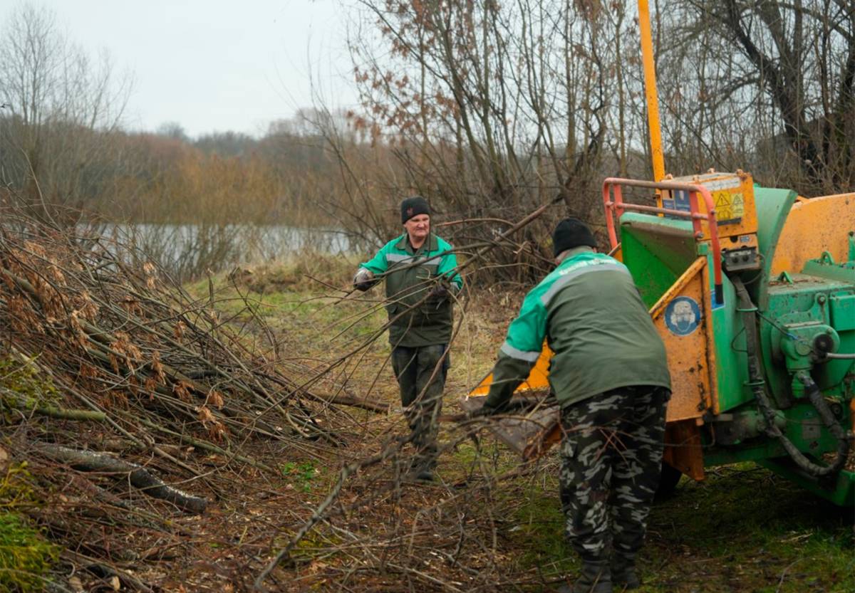 Гомель Монастырек, строительство дамбы, Гомель паводок, Гомель МЧС