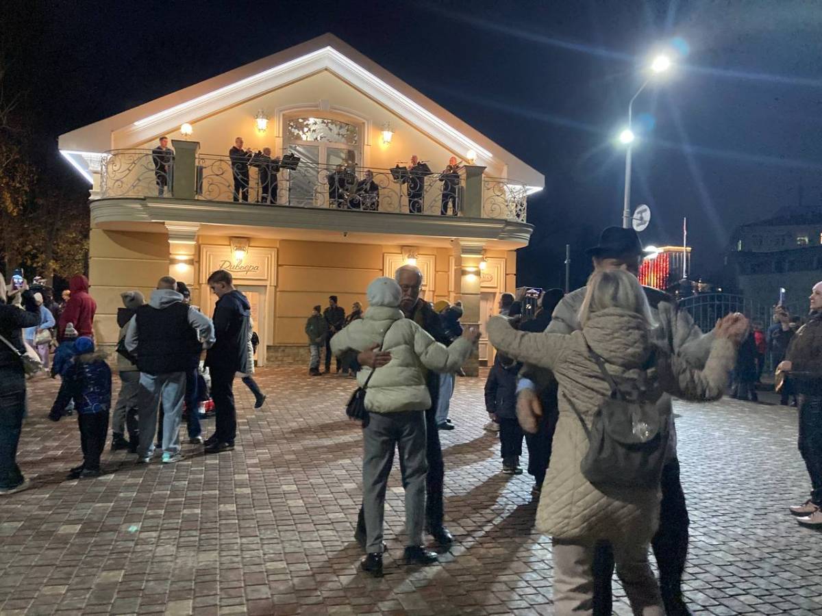 Торжественное открытие моста в гомеле