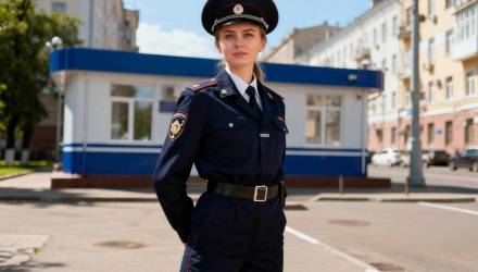 Девушка полицейский, девушка в форме полицейского