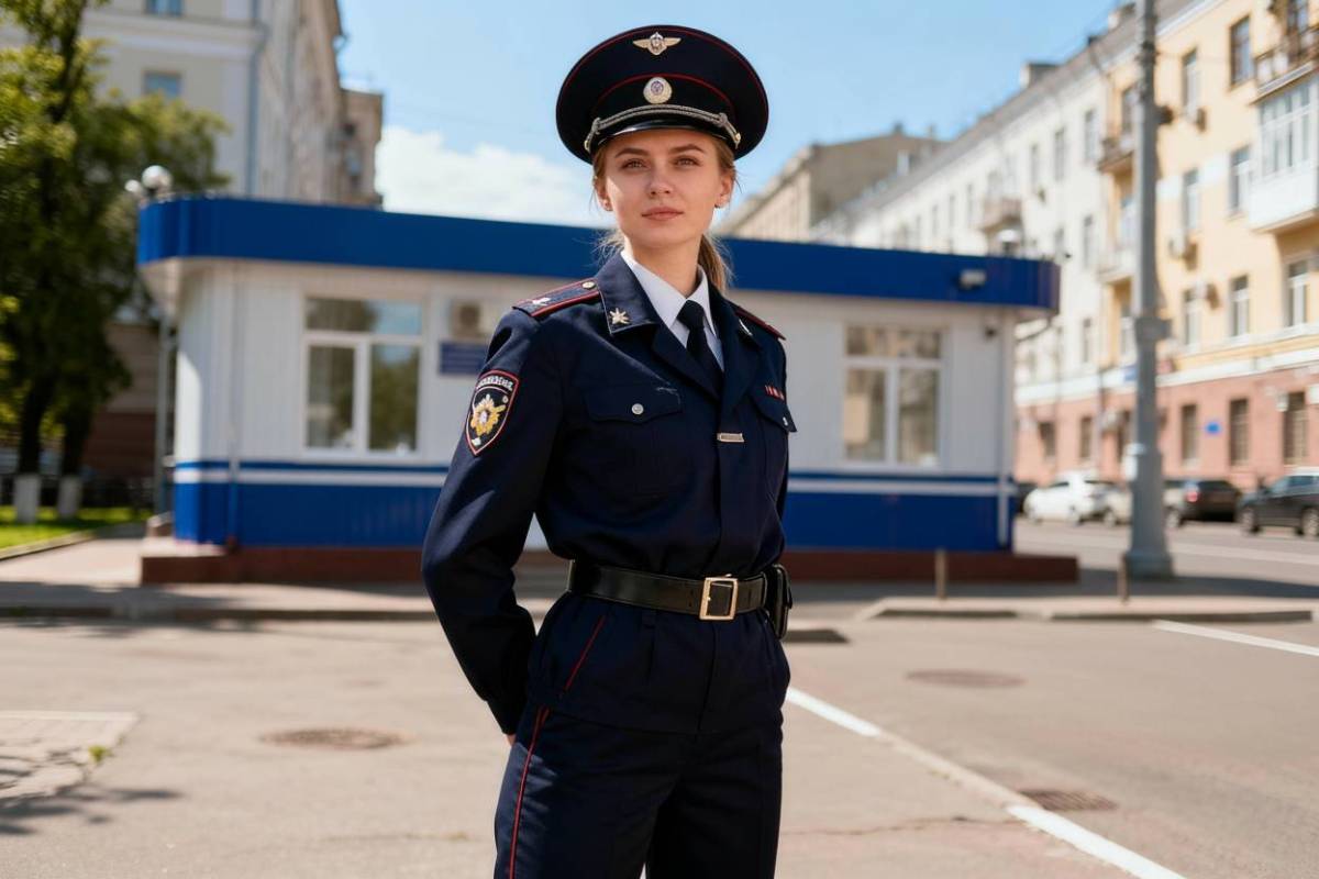 Девушка полицейский, девушка в форме полицейского