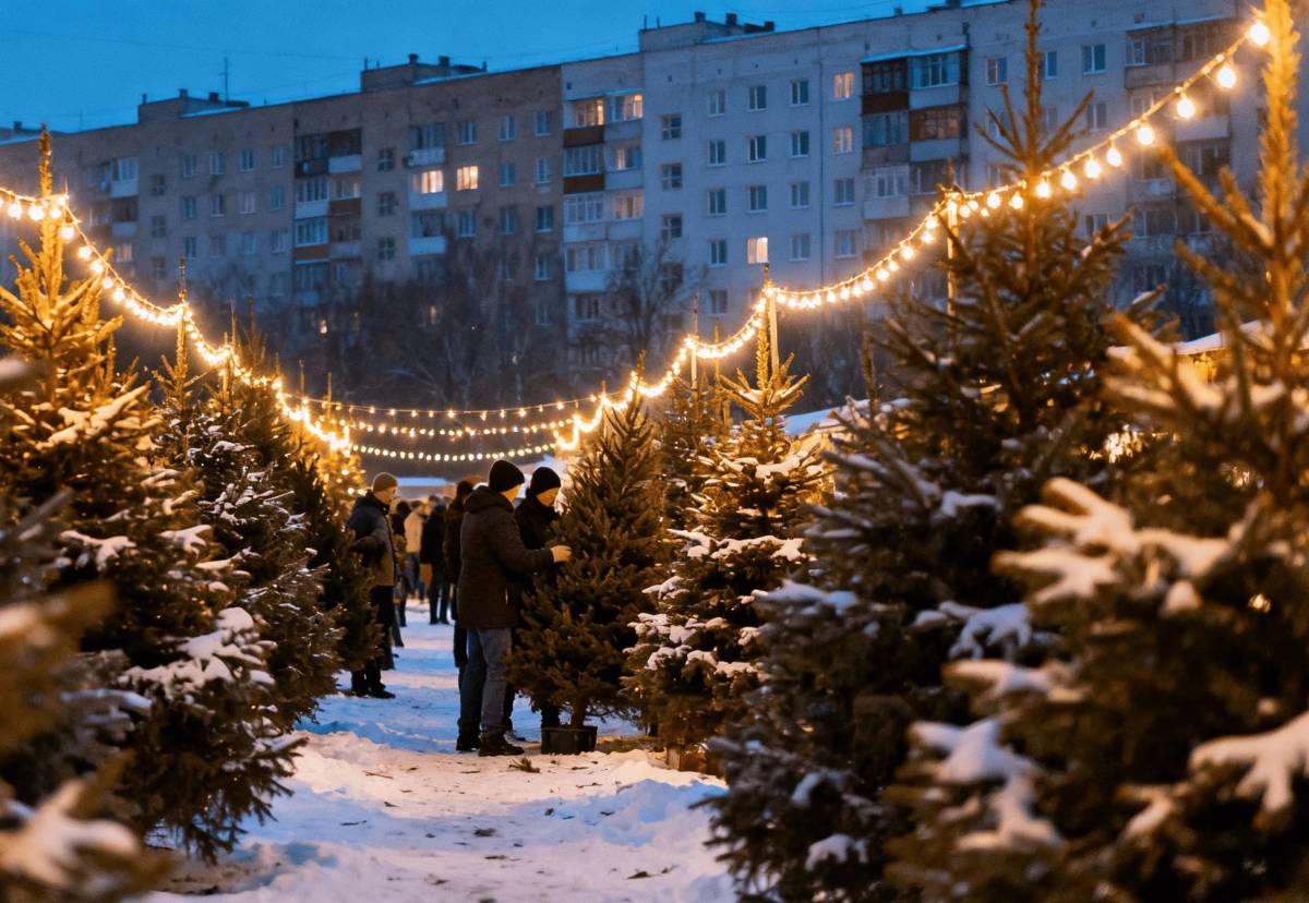 Где купить ёлку в Гомеле: полный список елочных базаров 2025