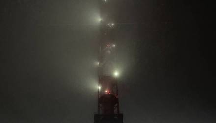 Туманная новогодняя атмосфера на Гомельском химзаводе