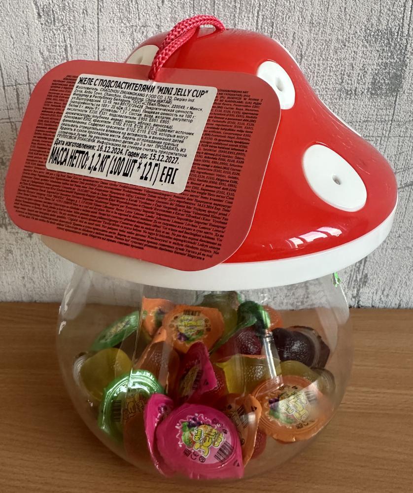 Желе с подсластителями «MINI JELLY CUP»