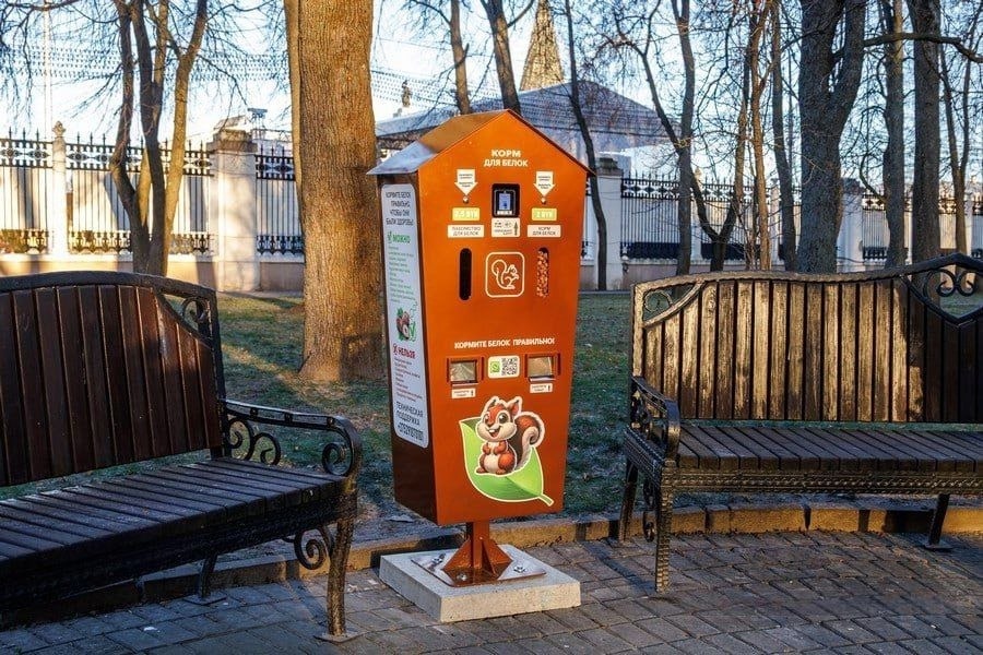 автоматы с кормом для белок