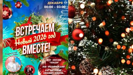 Новогодняя ночь в Гомеле: праздник на площади Ленина