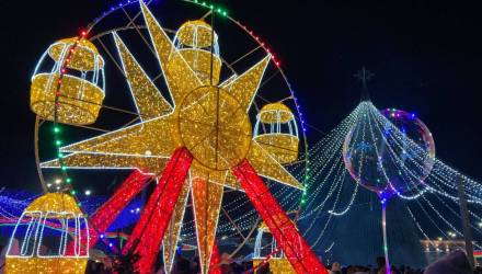 В Гомеле ярко зажгли главную ёлку города