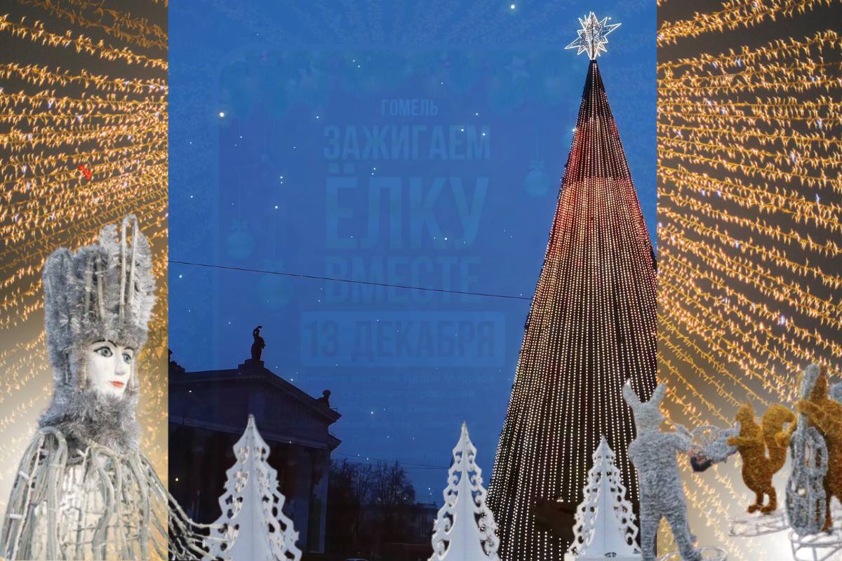 Ёлка прошла тестовое включение: Гомель готовится к магии праздников