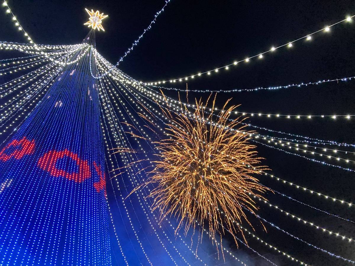 Завершением праздника стал фейерверк