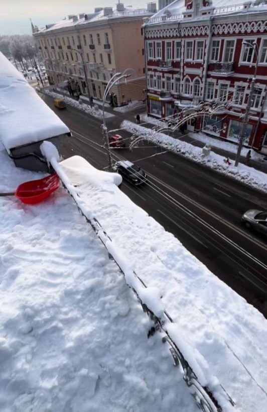 вид сверху гомель крыши зима