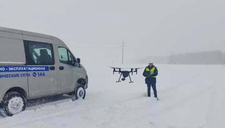 Как «Гомельэнерго» восстановило свет: помогал даже квадрокоптер