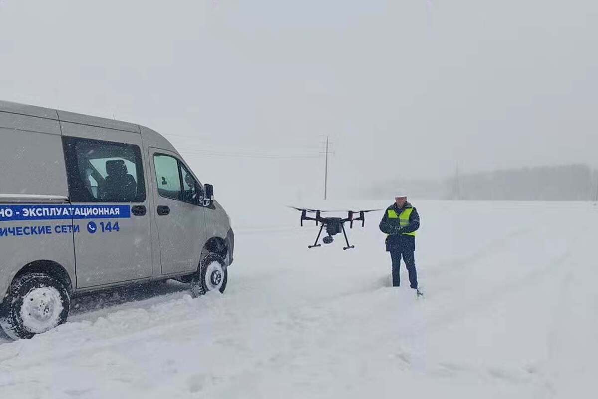 Как «Гомельэнерго» восстановило свет: помогал даже квадрокоптер