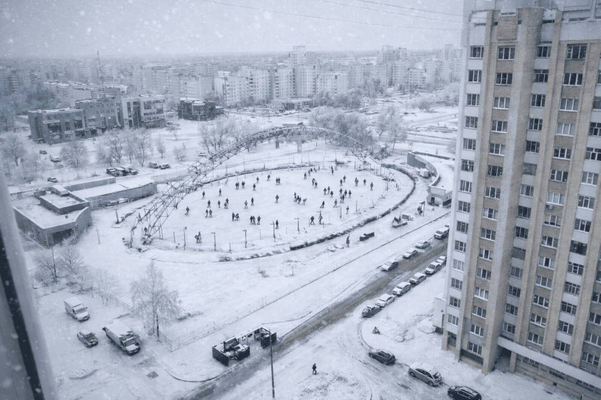Каток на Речицком проспекте в Гомеле вновь открыт