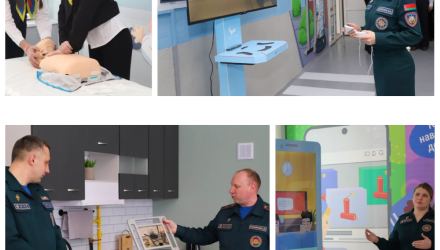 Как в Мозыре учат детей действовать при пожаре и ЧС