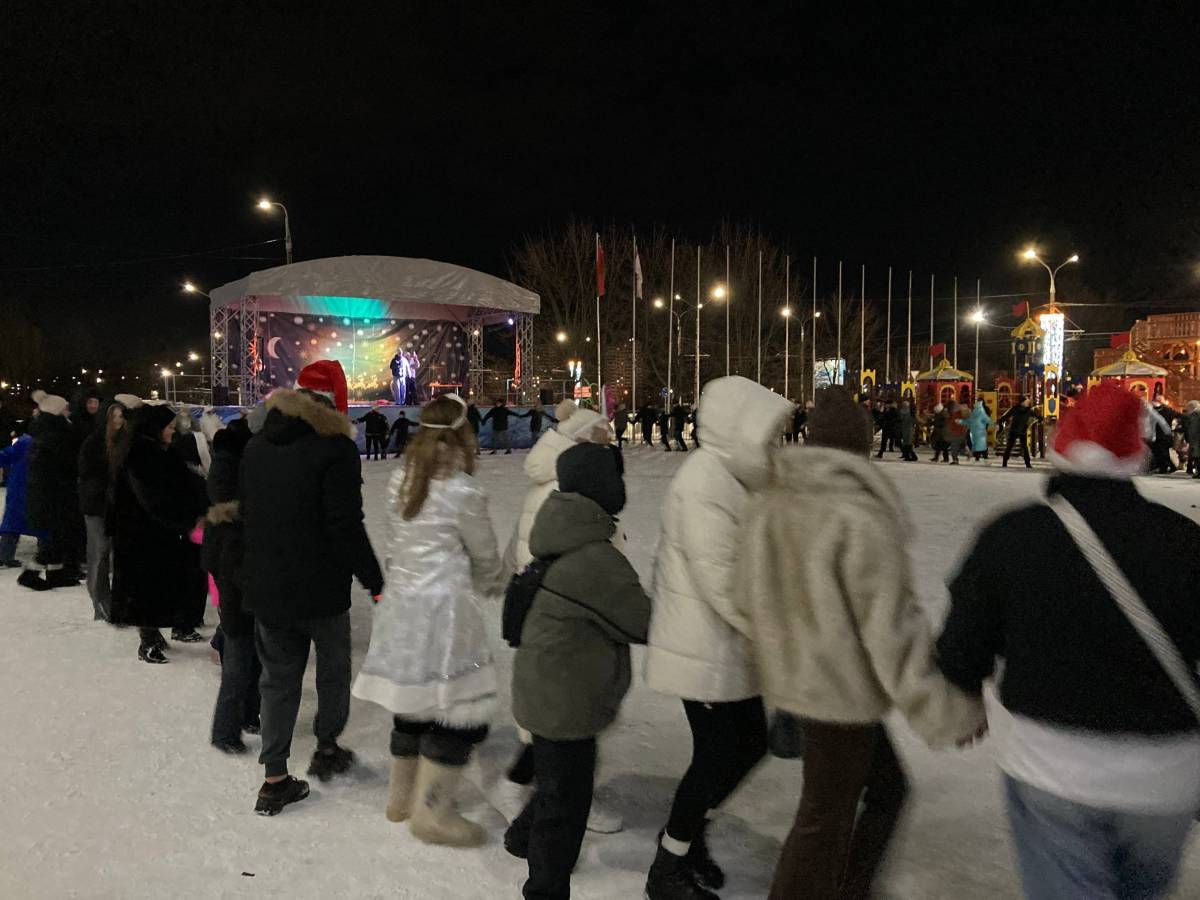Новогодняя ночь в Центральном районе Гомеля прошла по-настоящему по-праздничному