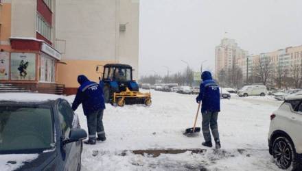 Снегопады в Гомеле: коммунальные службы и волонтёры работают в усиленном режиме